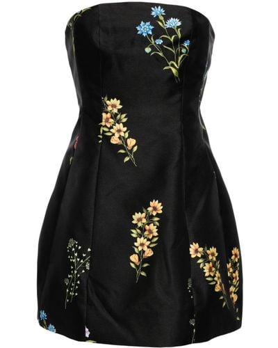 Sachin & Babi Alanna Floral-print Minidress - Black