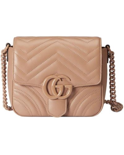 Gucci Mini GG Marmont Schultertasche - Braun