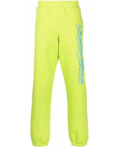 Moschino Logo Print sweatpants - Green