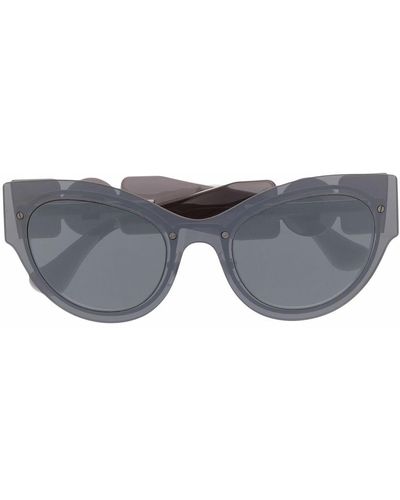 Versace Eyewear Cat-Eye-Sonnenbrille mit Medusa-Schild - Grau
