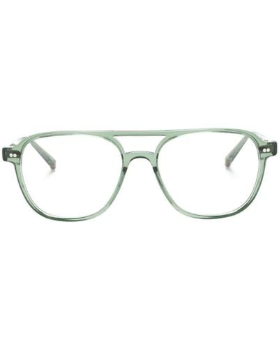 Moscot Bjorn Brille mit breitem Gestell - Grün