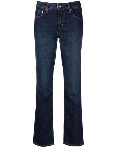 Lauren by Ralph Lauren Mid-rise Straight Leg Jeans - Blue