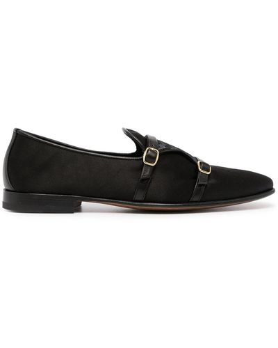 Malone Souliers Double-buckle Monk Shoes - Black