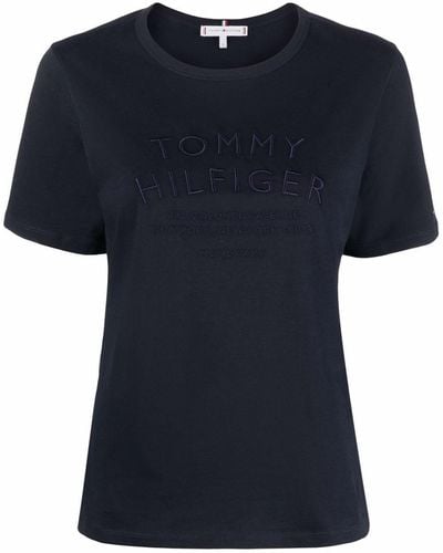 Tommy Hilfiger ロゴ Tシャツ - ブルー