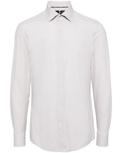 BOSS Strukturiertes Hemd - Weiß