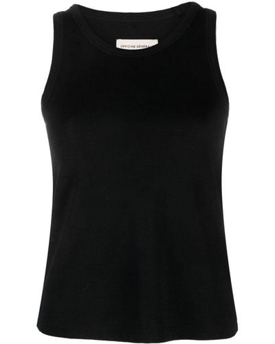 Officine Generale Sleeveless Knitted Top - Black