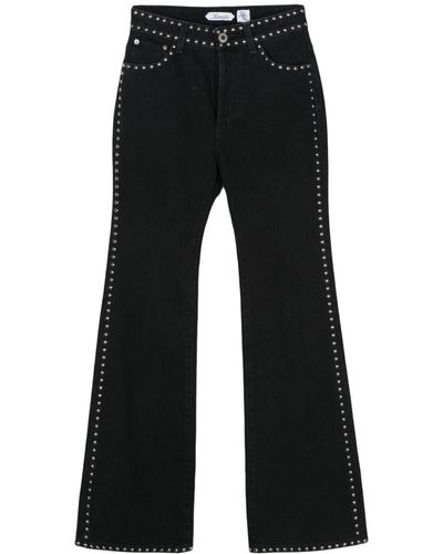 Lanvin X Future Mid-rise Flared Jeans - Black