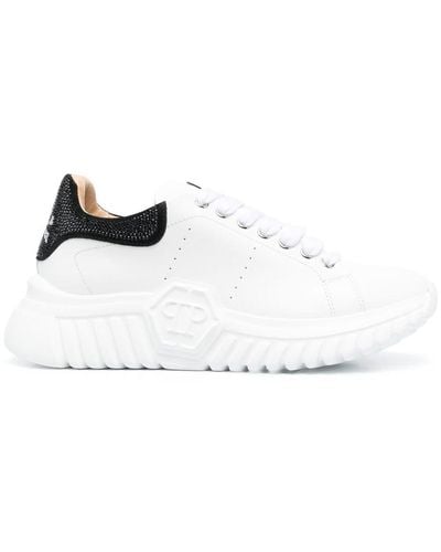 Philipp Plein Sneakers con decorazione - Bianco