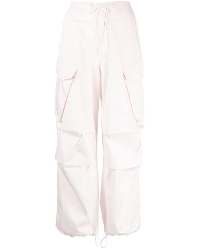Agolde Ginerva Cotton Cargo Pants - White