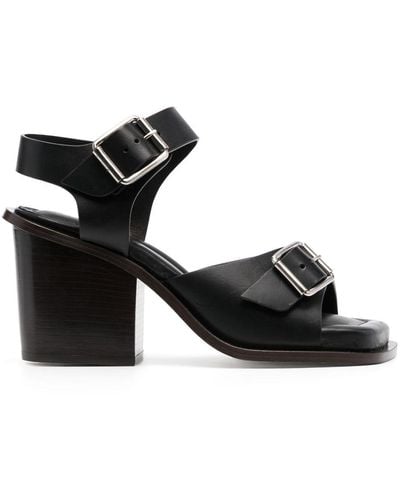 Lemaire 80mm Leather Sandals - Black