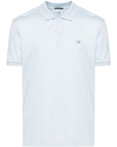 C.P. Company ロゴパッチ ポロシャツ - ホワイト
