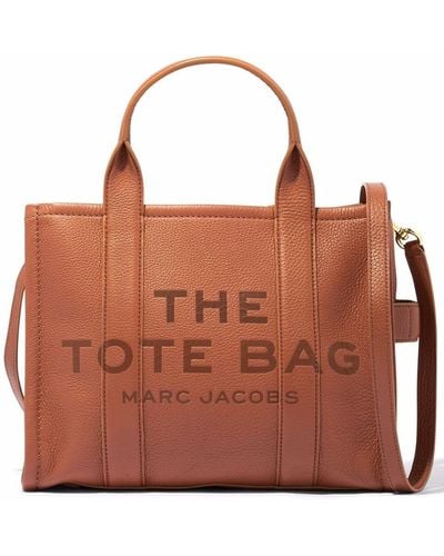 Marc Jacobs Leather Tote Bag - Brown