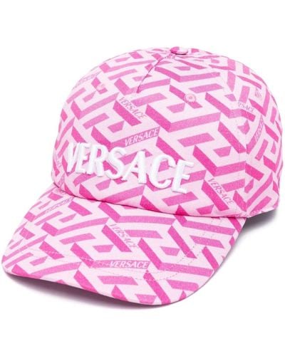 Versace Baseballkappe mit Greca-Print - Pink