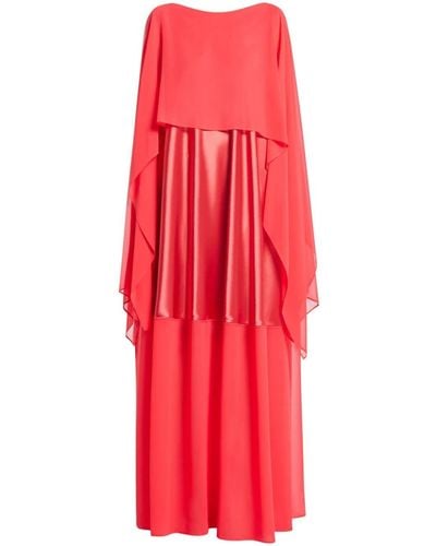 Talbot Runhof Layered panelled gown - Rot