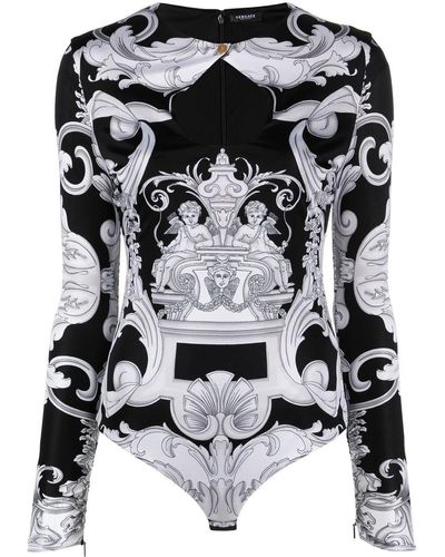 Versace Body Baroque aus Jersey - Schwarz