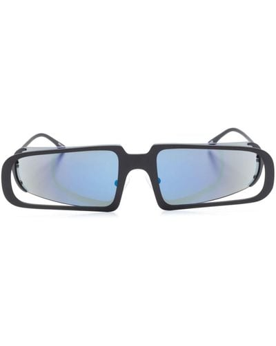 Henrik Vibskov Link Square-frame Sunglasses - Blue