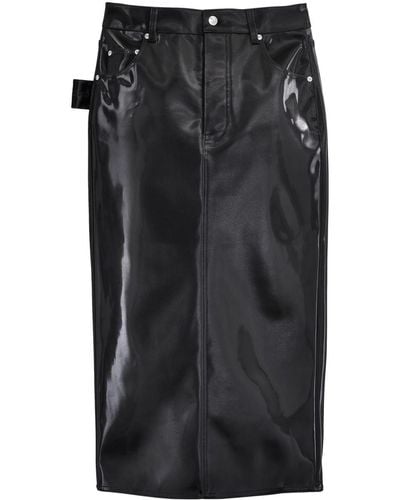 Marc Jacobs Reflective Midi Skirt - Black