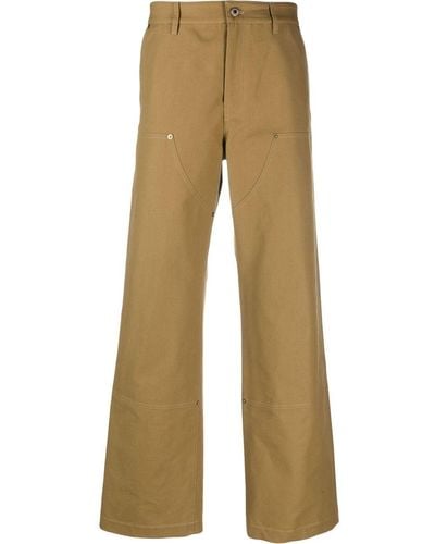 Loewe Workwear Cotton Trousers - Natural