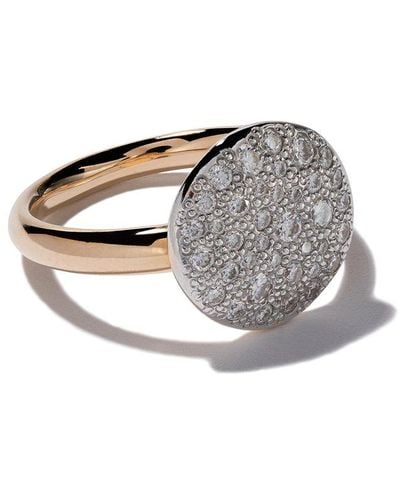 Pomellato 18kt Rose Gold Sabbia Diamond Ring - White