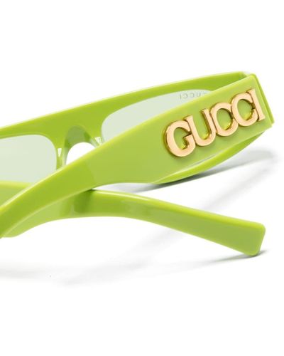 Gucci GG1771S Geometric-frame Sunglasses - Green