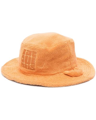 Jacquemus Le Bob Bandho Terry-cloth Bucket Hat - Orange
