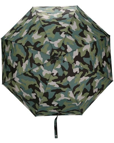 Mackintosh Parapluie télescopique automatique AYR à motif camouflage - Vert