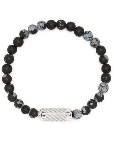 Tateossian Bracelet Montecarlo à perles - Noir