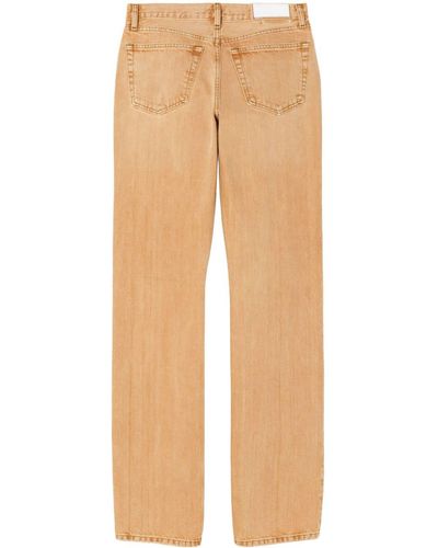 RE/DONE Paneled Straight-leg Jeans - Natural