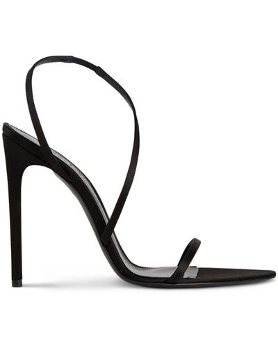 retroféte Naomi 110mm Leather Sandals - Black