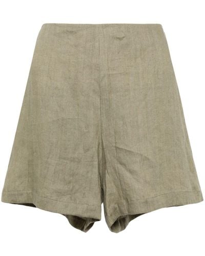 Just BEE Queen Andi Linen Shorts - Natural