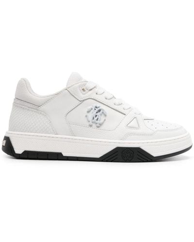 Roberto Cavalli Sneakers mit RC-Schild - Weiß