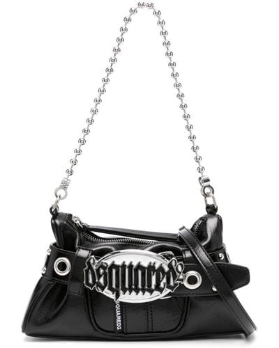 DSquared² Gothic Leather Belt Bag - White