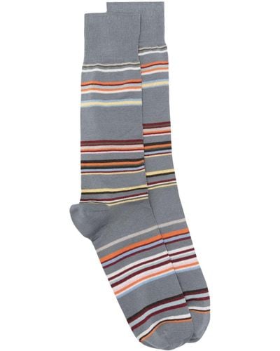 Paul Smith Flavio Stripe Socks - Grey