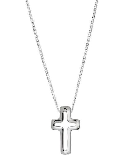 TANE MEXICO 1942 Volta Cross Pendant Necklace - Metallic