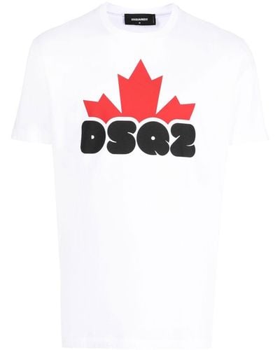 DSquared² DSQ2-print short-sleeve T-shirt - Rojo