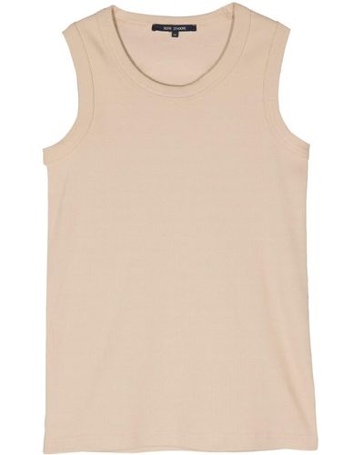 Sofie D'Hoore Ribbed Cotton Tank Top - Natural