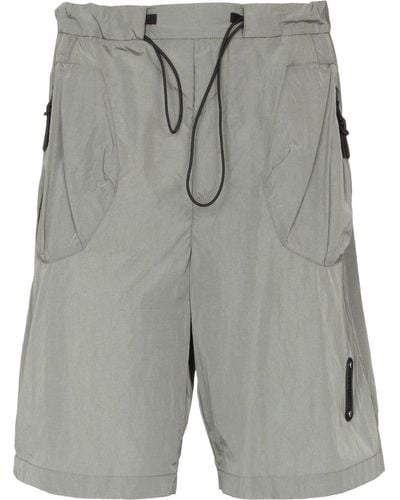 A_COLD_WALL* Metallic-effect Bermuda Shorts - Grey