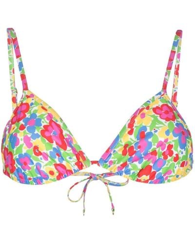 Faithfull The Brand Izzi Floral-print Bikini Top - Multicolour