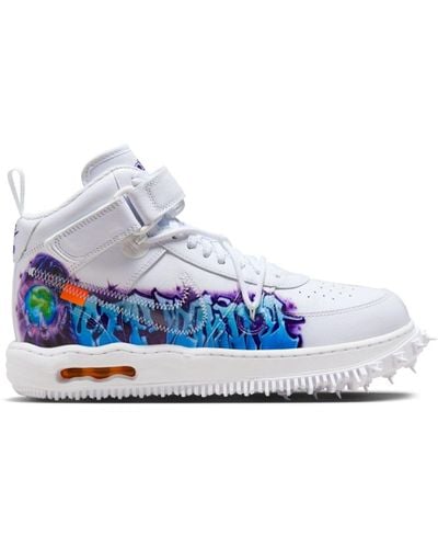 NIKE X OFF-WHITE Air Force 1 Low Sneakers - Blauw