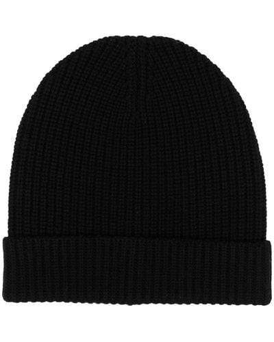 Filippa K Knitted Beanie Hat - Black