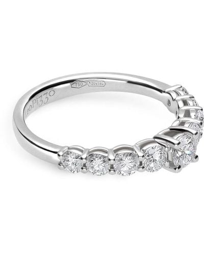 Leo Pizzo 18kt White Gold Anniversary Diamond Ring