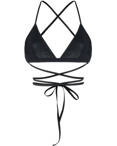 Isabel Marant Haut de bikini Solange à bretelles croisées - Noir