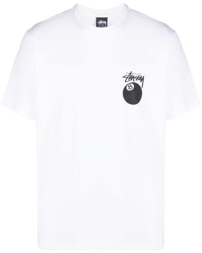 Stussy T-Shirt mit Röntgen-Print - Weiß