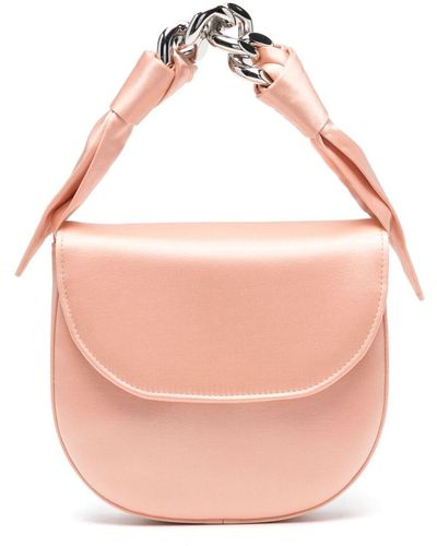 Casadei Chain-handle Satin Tote Bag - Pink