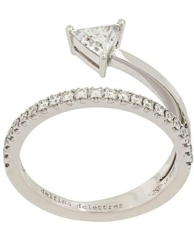 Delfina Delettrez 18kt white gold Marry Me ring - Metallizzato