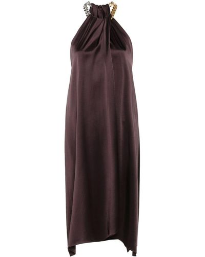 Stella McCartney Midi-jurk Met Falabella Ketting - Paars