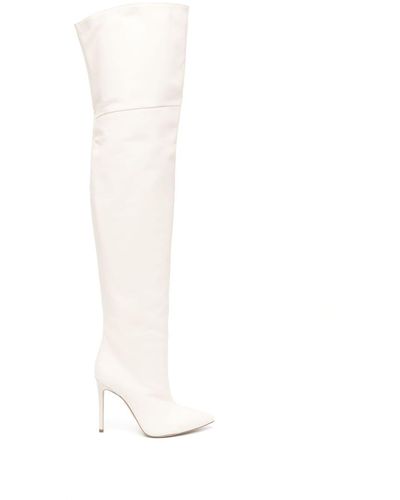 Paris Texas Klassische Overknee-Stiefel 115mm - Weiß