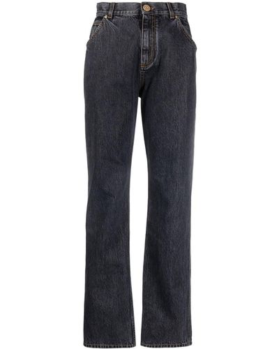 Balmain High Waist Jeans - Blauw