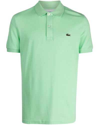 Lacoste Logo-patch Cotton Polo Shirt - Green