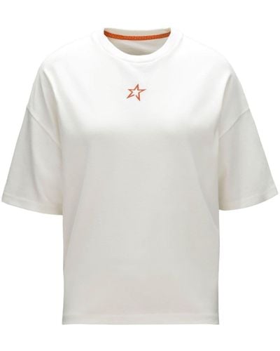 Perfect Moment Caleta Logo-embroidered T-shirt - White